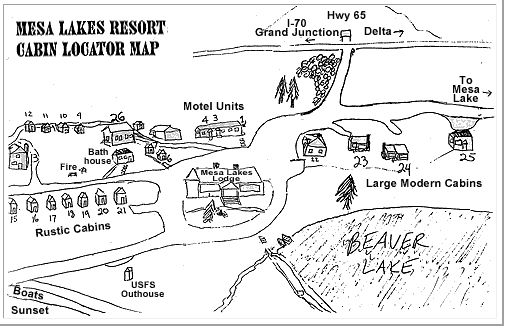 Mesa Lakes Map